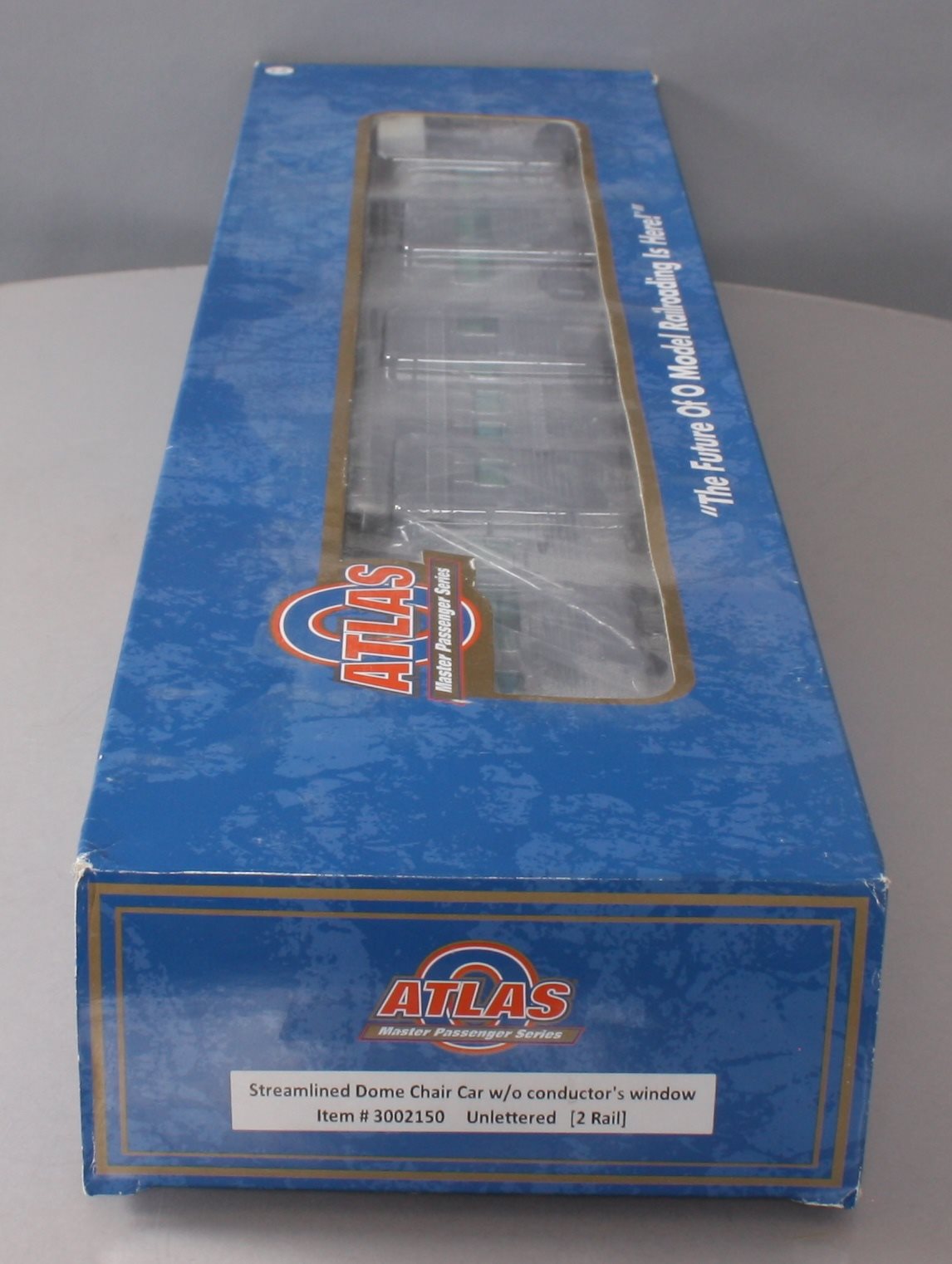 Atlas 3002150 Undecorated Streamlined Dome Coach w/o Conductor Window (2Rail)