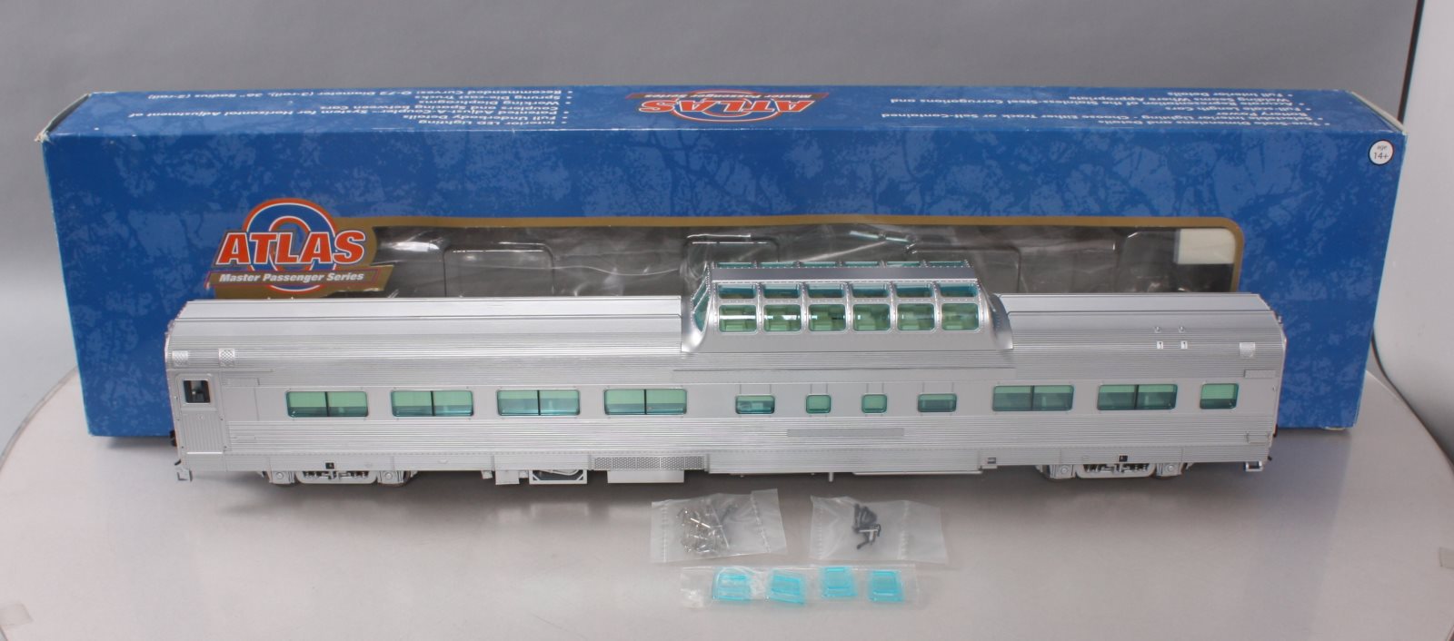 Atlas 3002150 Undecorated Streamlined Dome Coach w/o Conductor Window (2Rail)