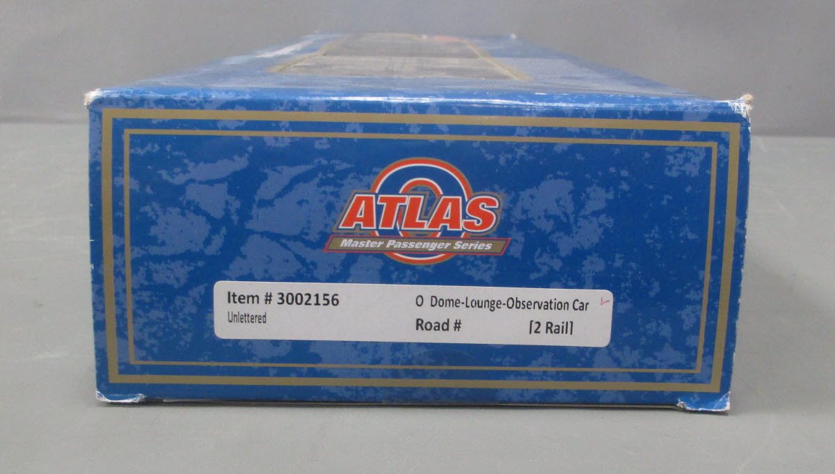 Atlas 3002156 Unlettered Dome Lounge Observation Car (2Rail)