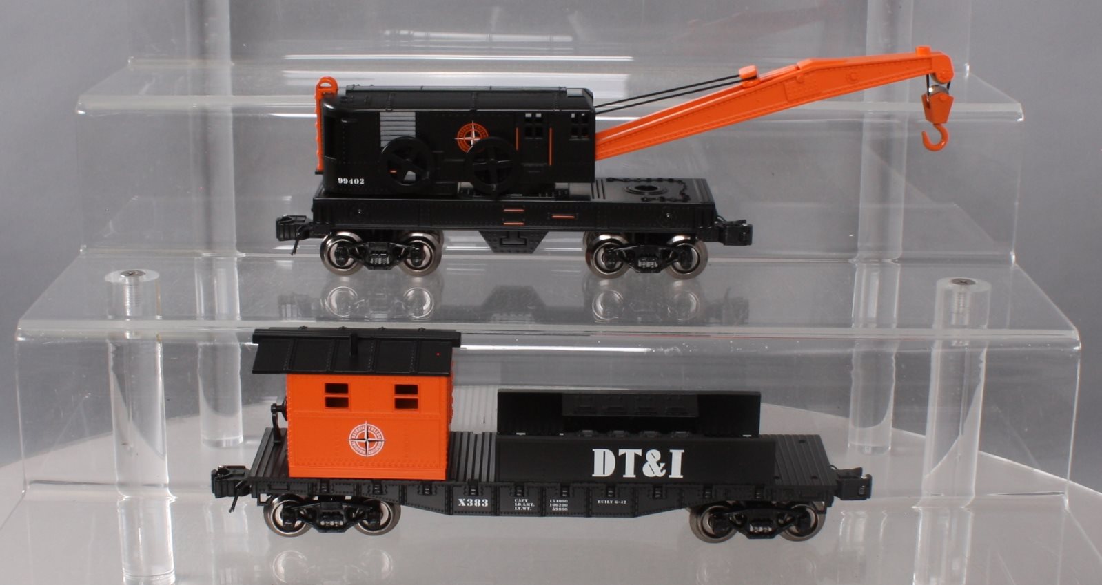 Lionel K-Line 6-21646 Detroit Toledo & Ironton Work Crane & Boom Car Set
