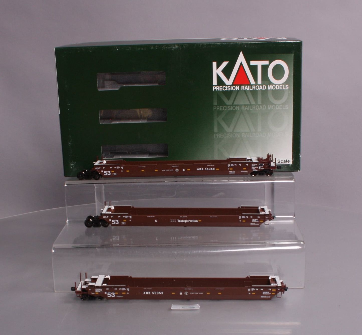 Kato 30-9044 HO AOK Gunderson MAXI-IV Well Car #55359