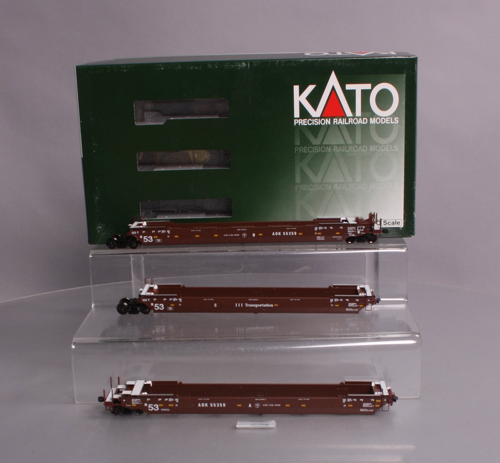 Kato 30-9044 HO AOK Gunderson MAXI-IV Well Car #55359