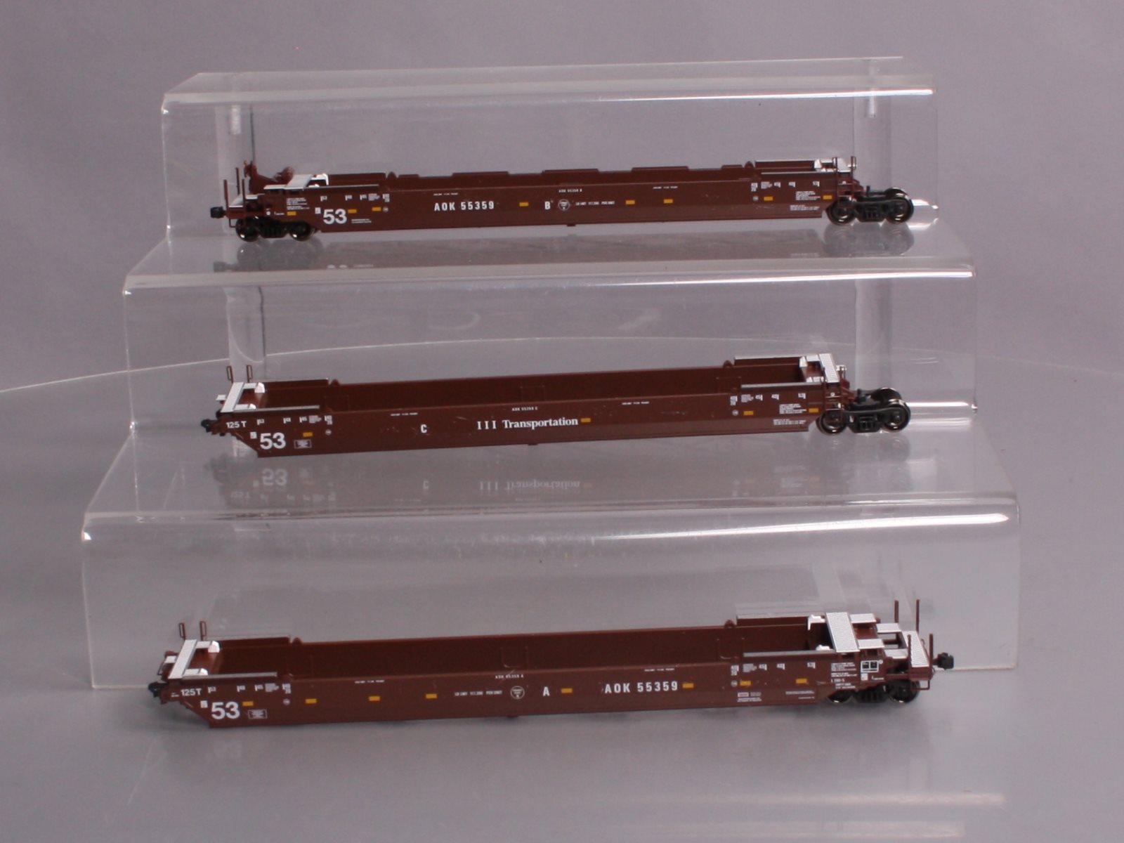 Kato 30-9044 HO AOK Gunderson MAXI-IV Well Car #55359 – Trainz