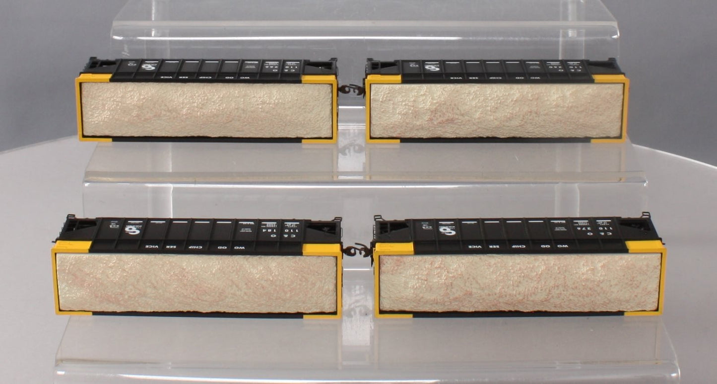 Athearn 76396 HO C&O RTR 40' Wood Chip Hopper (Set of 4)