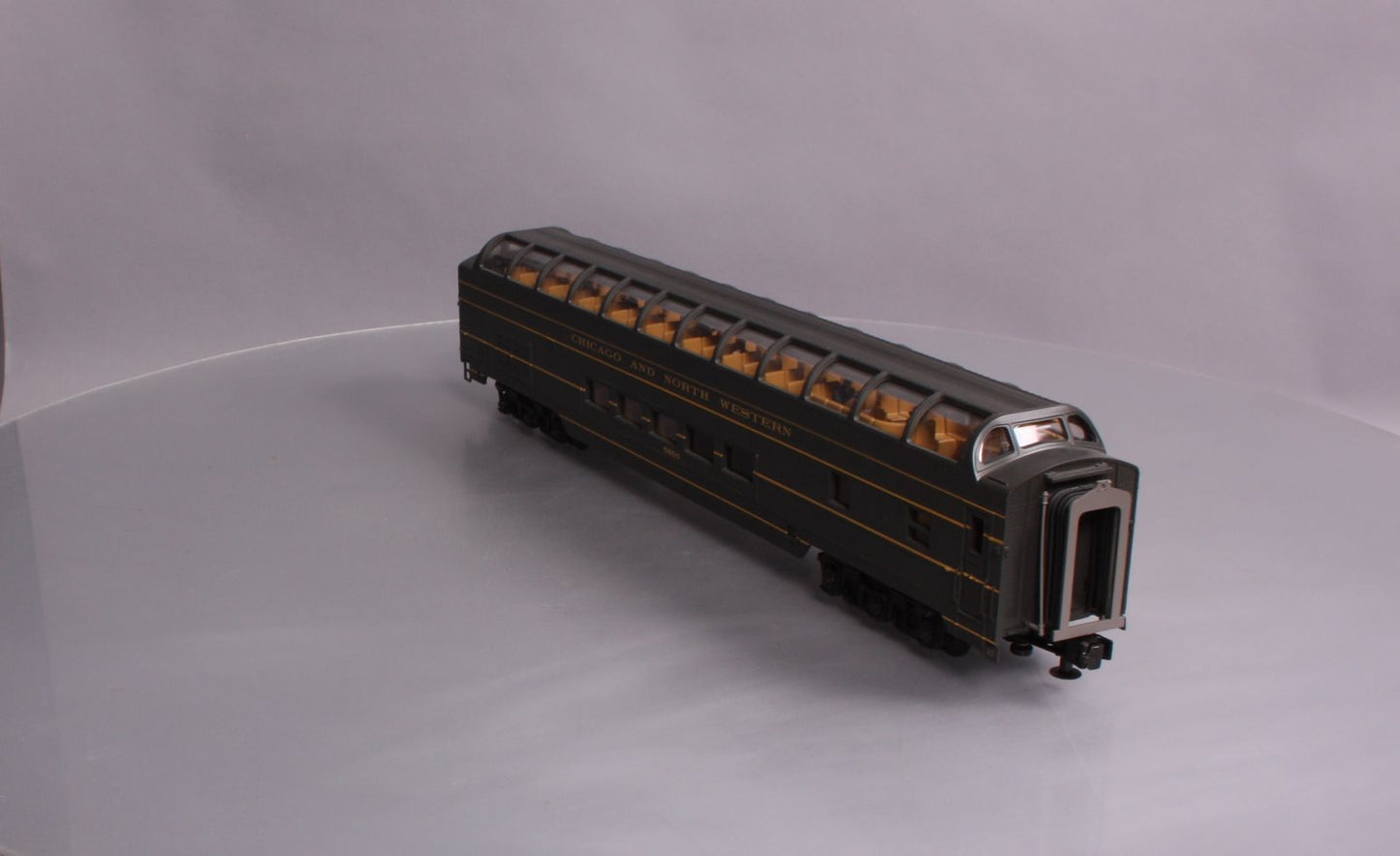 MTH 20-67129 Chicago Northwestern 70’ ABS Full Length Vista Dome Passenger Car