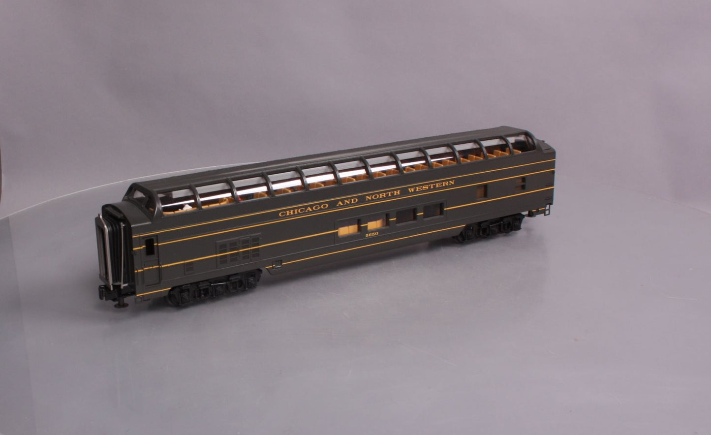 MTH 20-67129 Chicago Northwestern 70’ ABS Full Length Vista Dome Passenger Car