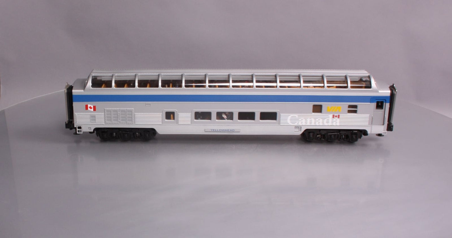 MTH 20-67118 VIA 70' ABS Full Length Vista Dome Passenger Car (Smooth)