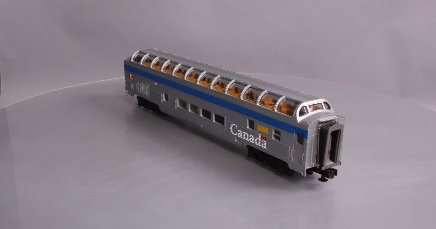 MTH 20-67118 VIA 70' ABS Full Length Vista Dome Passenger Car (Smooth)