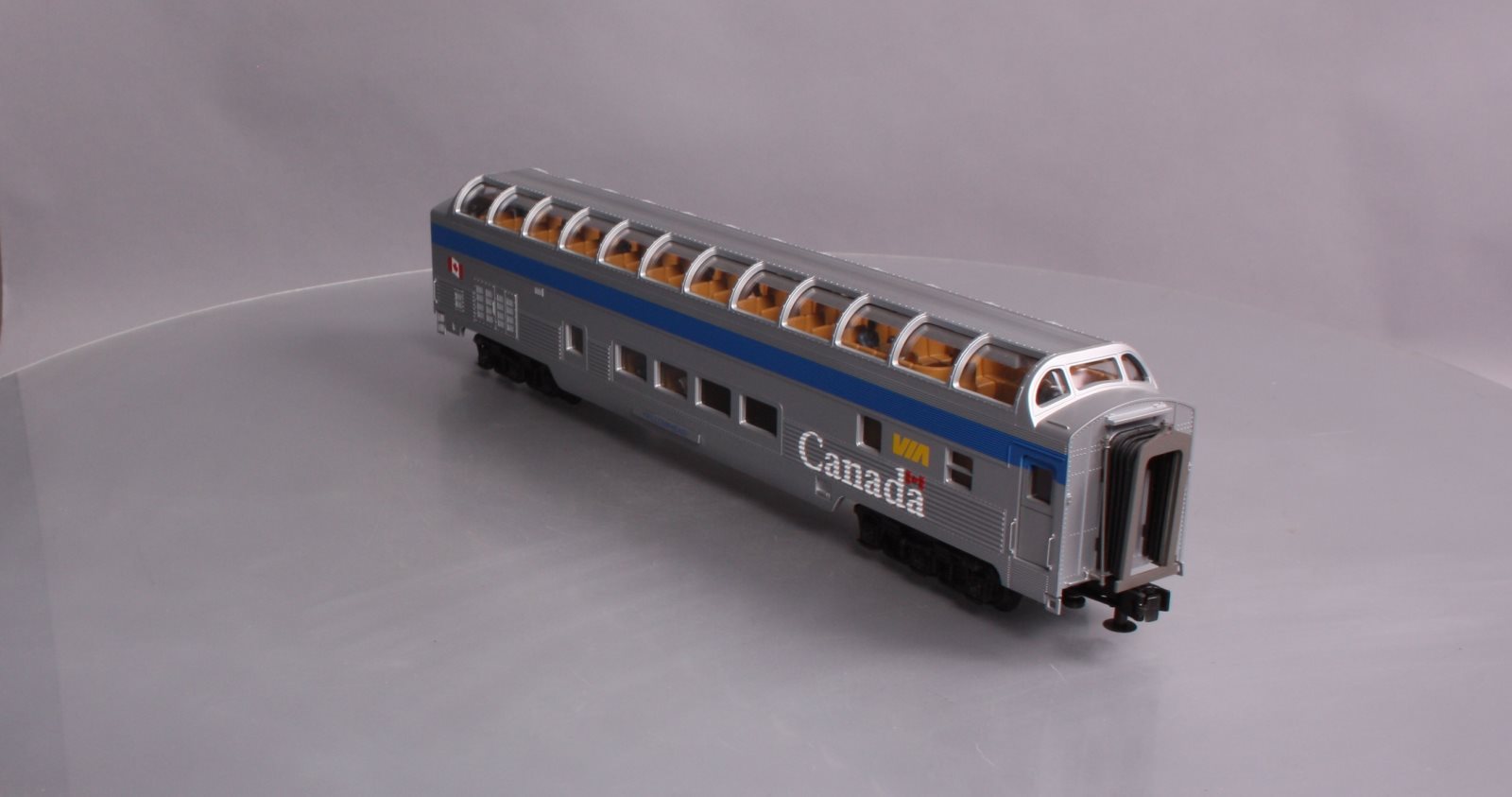 MTH 20-67118 VIA 70' ABS Full Length Vista Dome Passenger Car (Smooth)