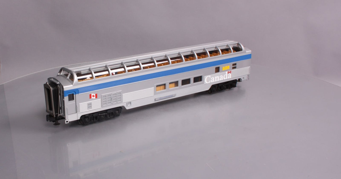 MTH 20-67118 VIA 70' ABS Full Length Vista Dome Passenger Car (Smooth)