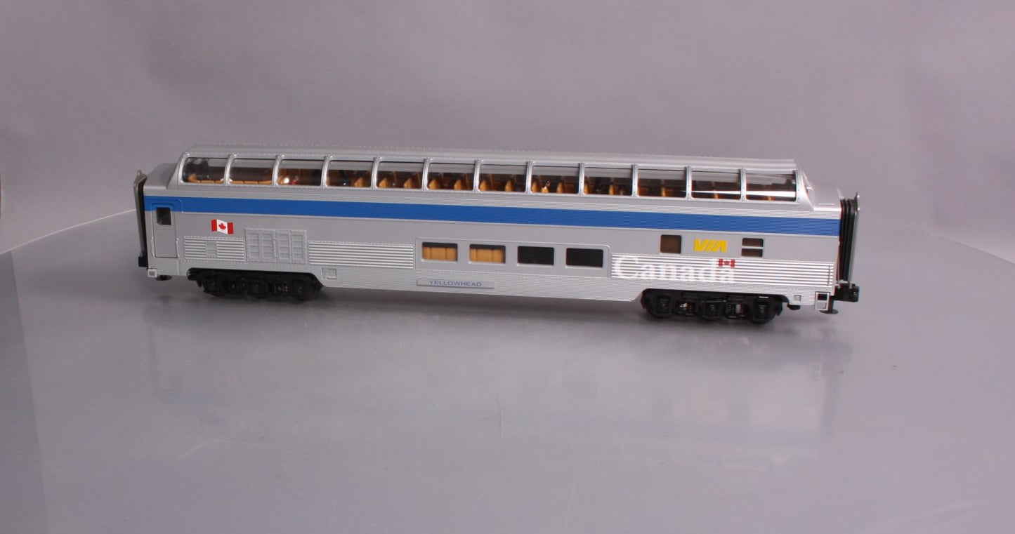 MTH 20-67118 VIA 70' ABS Full Length Vista Dome Passenger Car (Smooth)