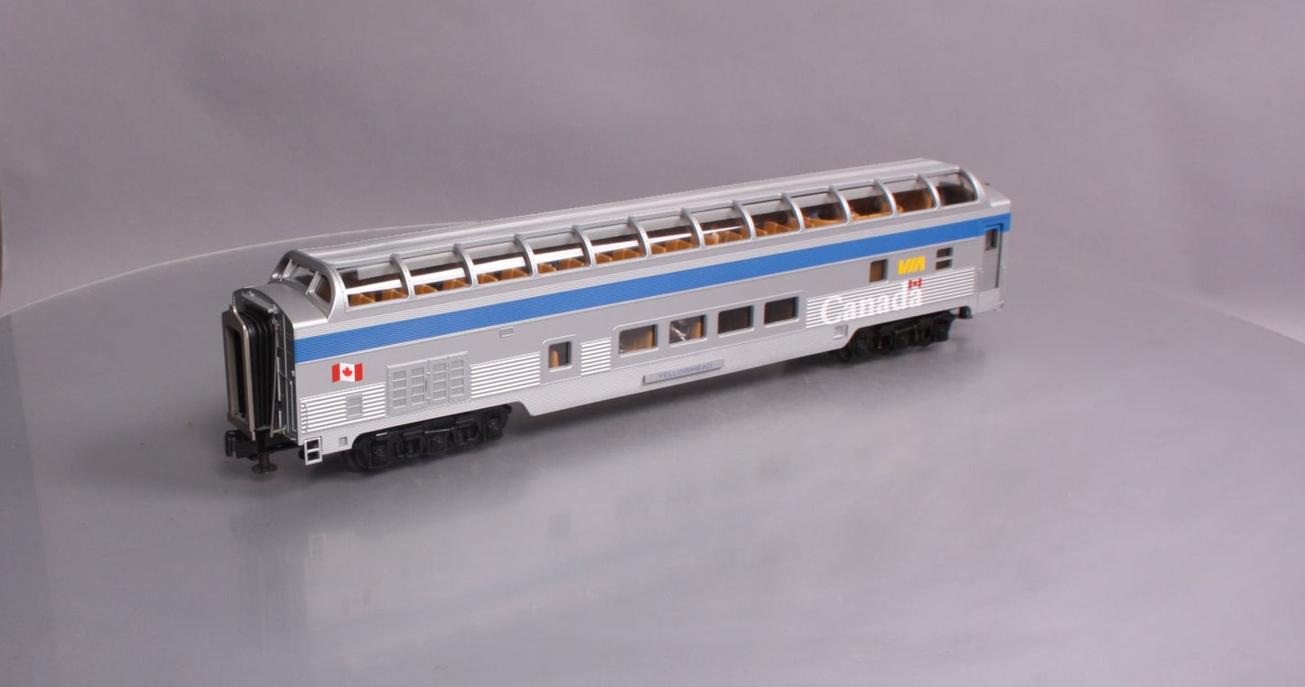 MTH 20-67118 VIA 70' ABS Full Length Vista Dome Passenger Car (Smooth)