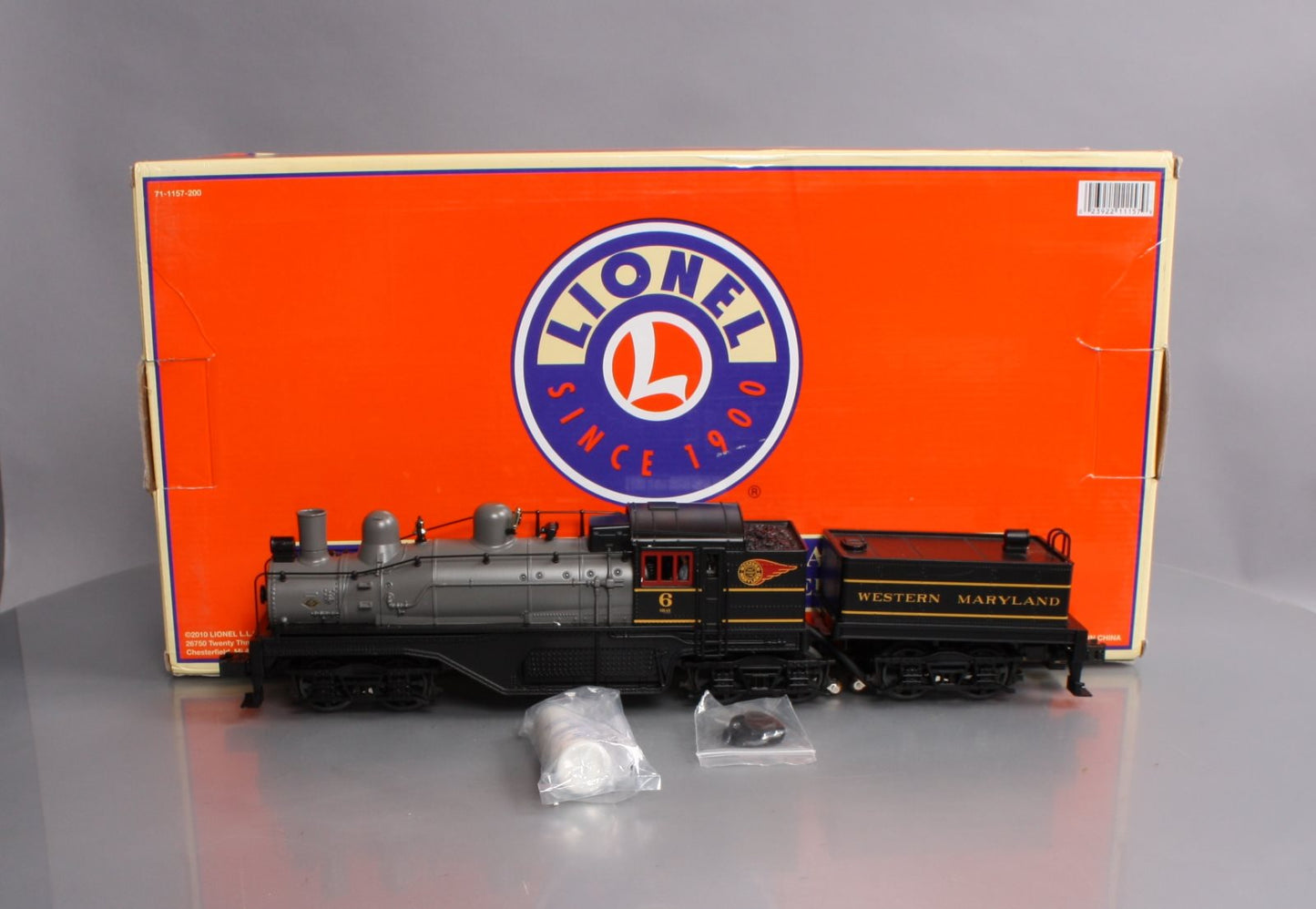 Lionel 6-11157 O Gauge Western Maryland Shay Steam Locomotive w/TMCC & RS #6