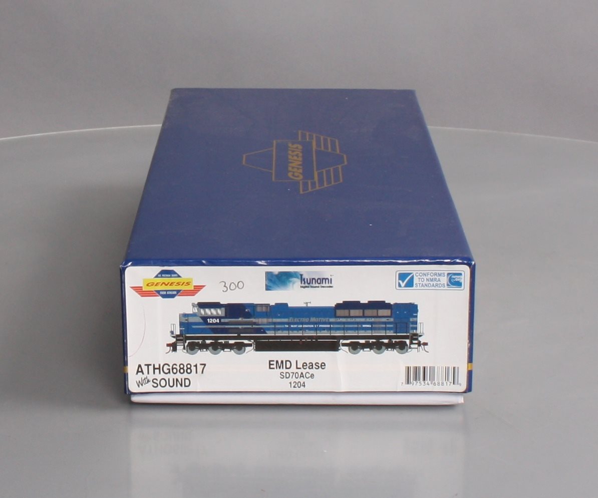 Athearn G68817 HO EMD SD70ACe with DCC & Sound Blue #1204
