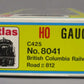Atlas 8041 HO British Columbia Railway C425 Diesel Locomotive # 812