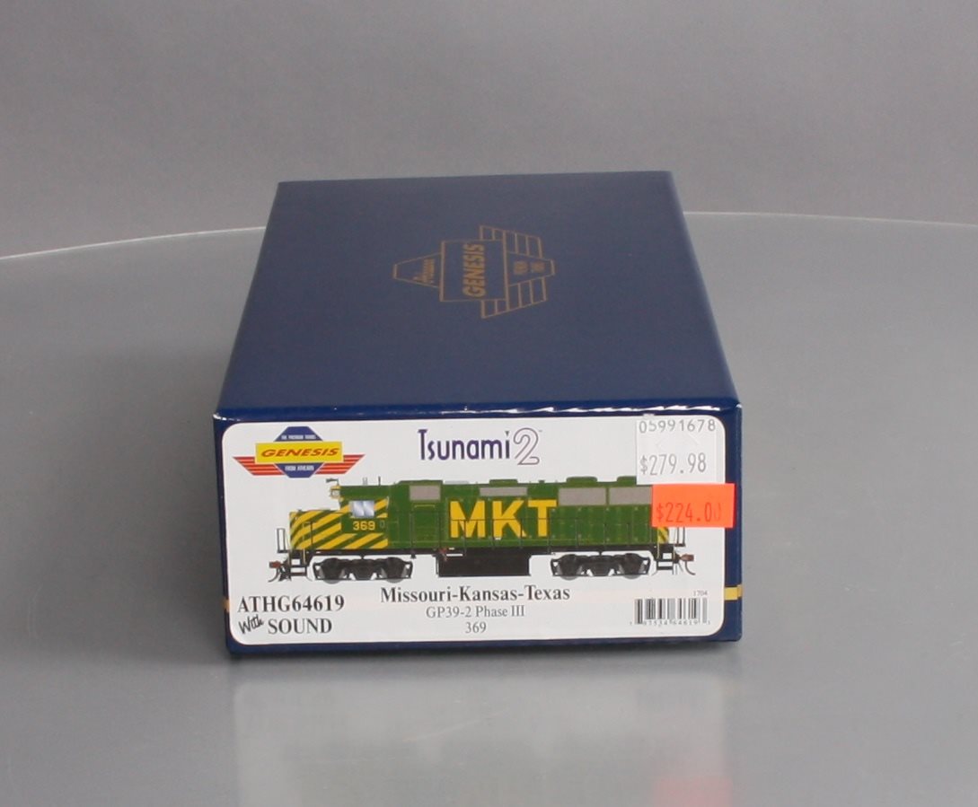 Athearn G64619 HO MKT GP39-2 Phase III Diesel Locomotive with DCC & Sound #369