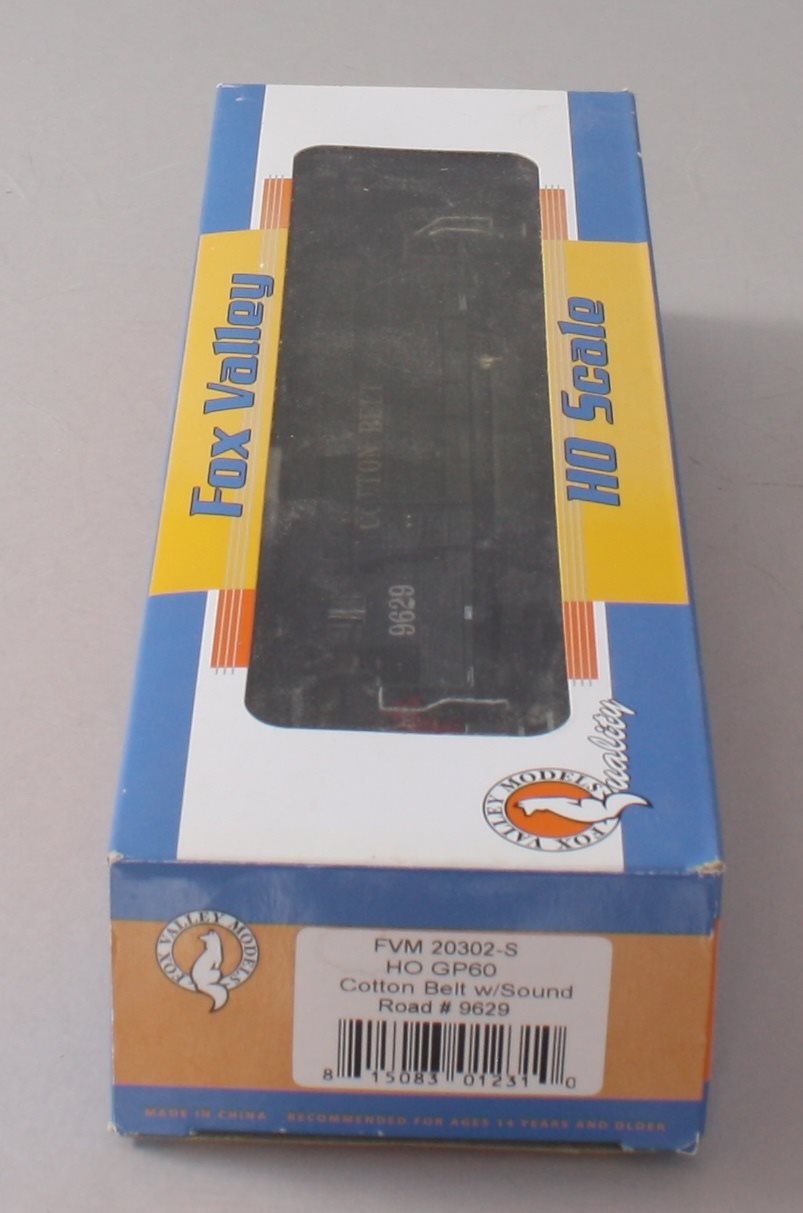 Fox Valley Models 20302-S HO Cotton Belt SSW EMD GP60 with Sound #9629