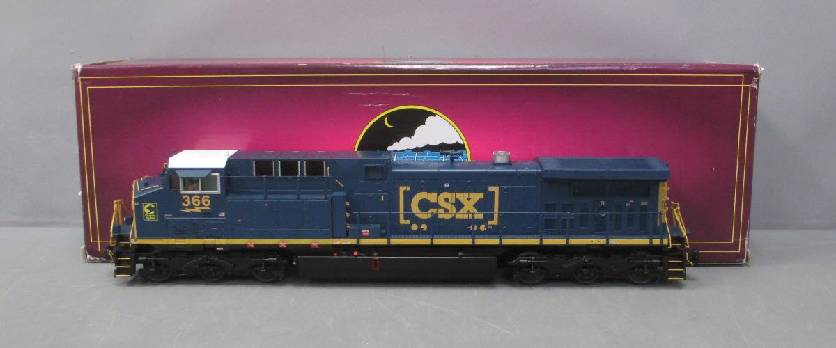 MTH 20-20632-1 CSX AC4400CW Diesel Engine w/PS 3.0 #366 (Hi-Rail) - 3-Rail