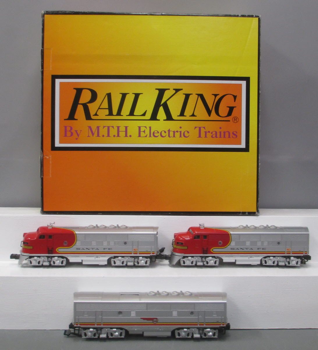 MTH 30-20078-1 Santa Fe F3 ABA Diesel Set w/Proto-Sound 3.0 #34L/34C/34B