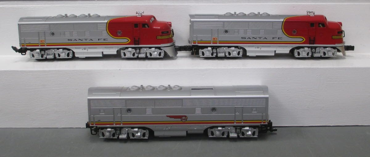 MTH 30-20078-1 Santa Fe F3 ABA Diesel Set w/Proto-Sound 3.0 #34L/34C/34B