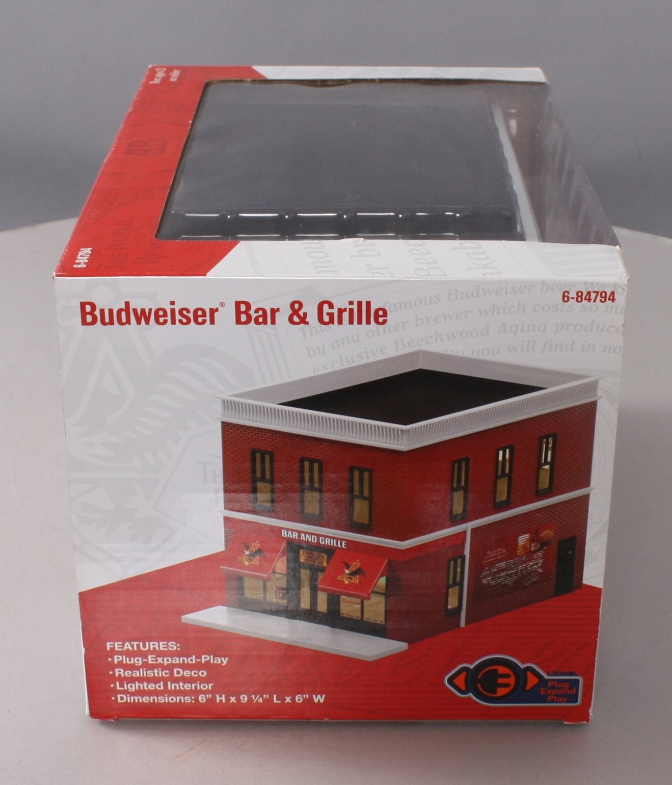 Lionel 6-84794 O Budweiser Bar & Grille Building Kit 6" x 9.2" x 6"