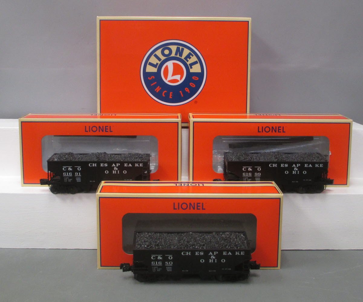 Lionel 6-81689 O Chesapeake & Ohio GLa 50t 2-Bay Hopper 3pk