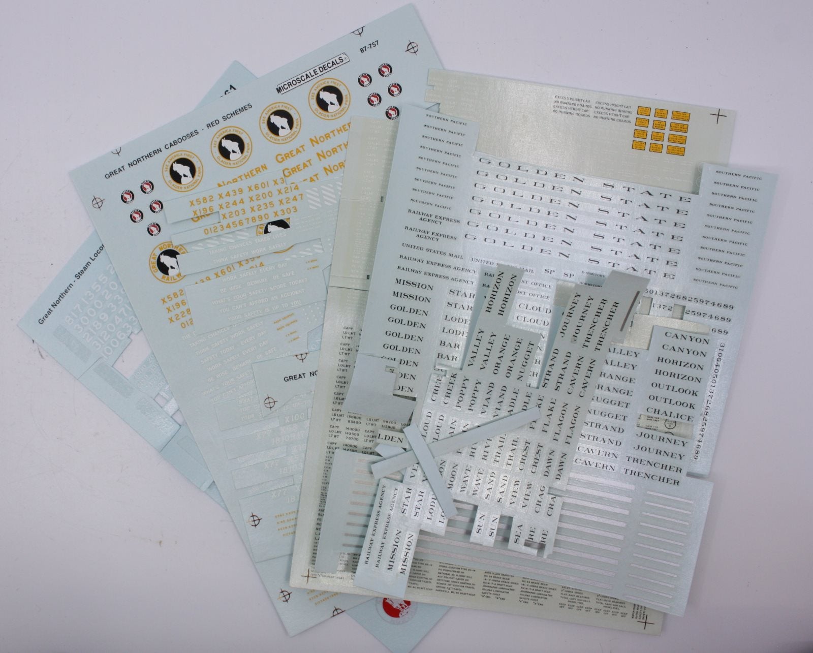 Microscale 87-14 HO Random Decals