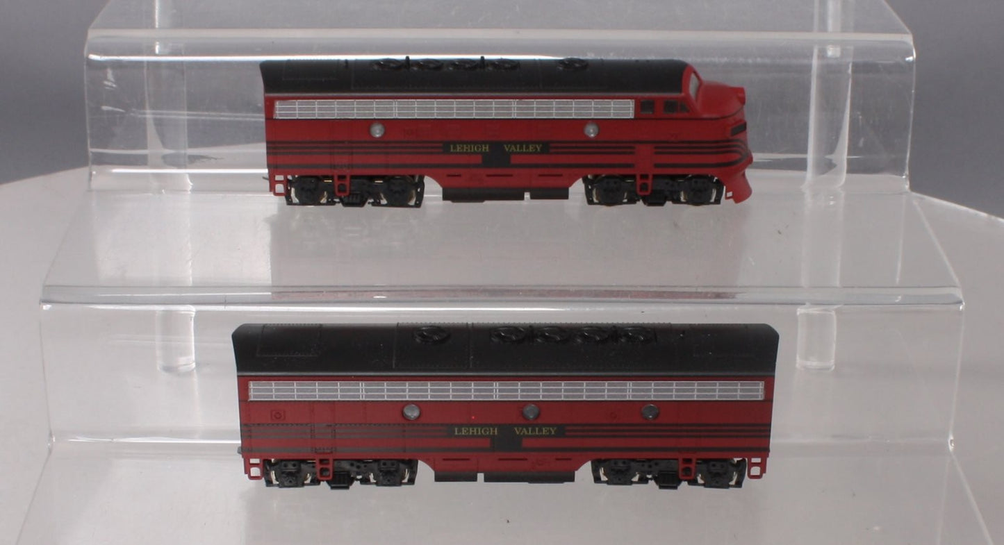 Stewart 5616 HO Lehigh Valley EMD F7 A/B Phase I Early Diesel Locomotive Set
