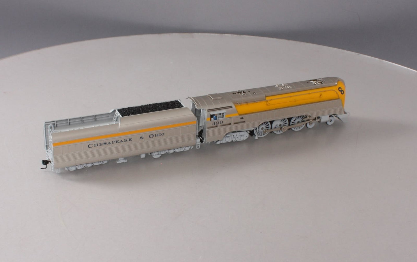 Broadway Limited 4554 HO C&O L-1 4-6-4 Hudson Steam Locomotive & Tender #490