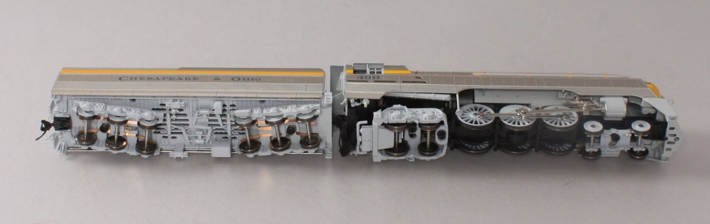 Broadway Limited 4554 HO C&O L-1 4-6-4 Hudson Steam Locomotive & Tender #490