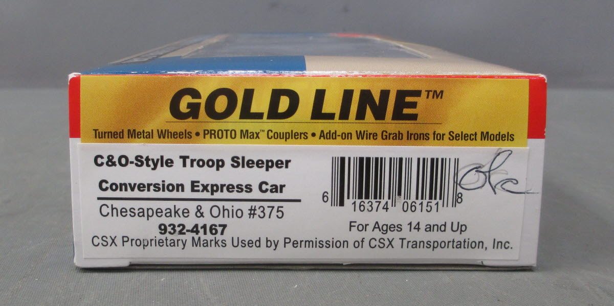 Walthers 4167 Express Troop Car - C & O