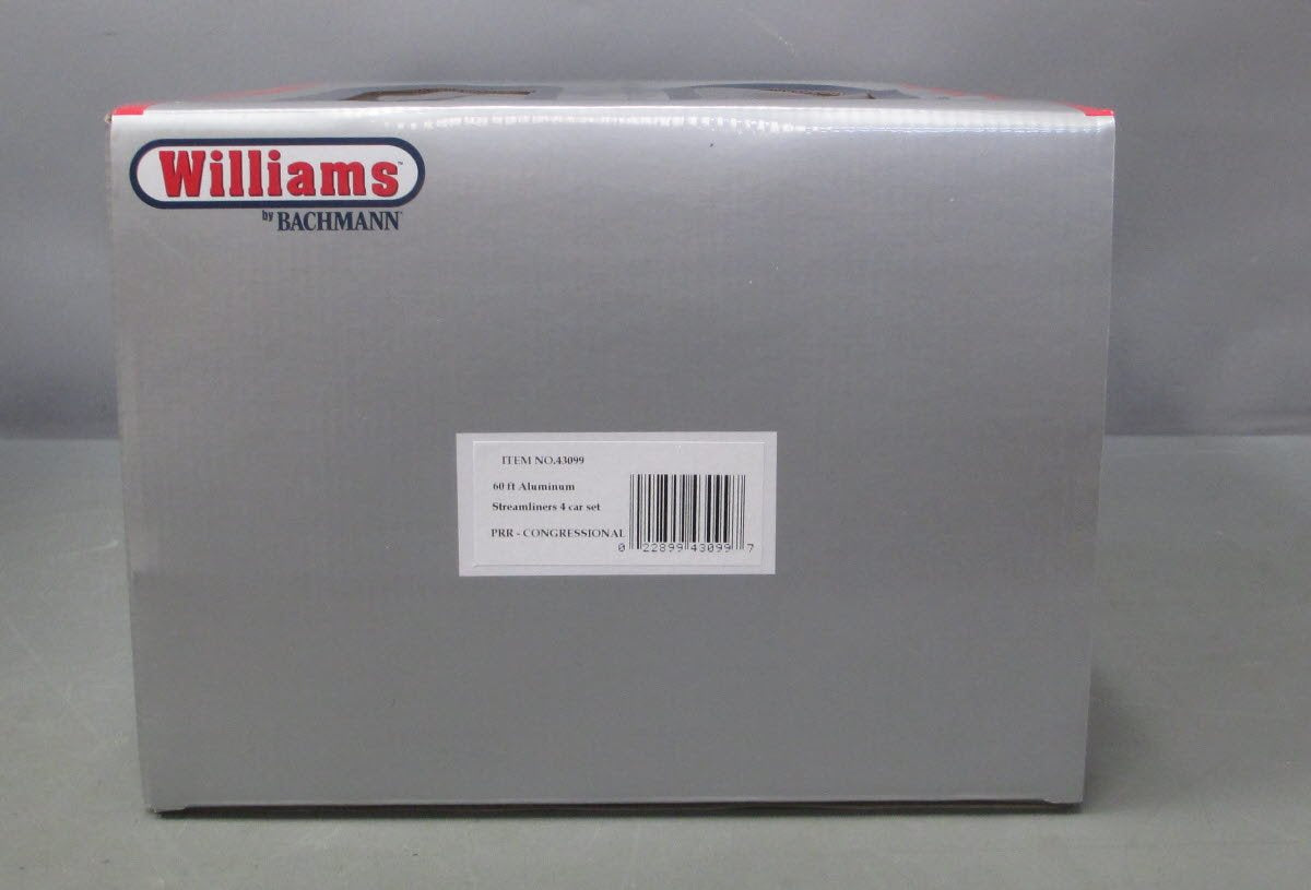Williams 43099 Pennsylvania 60 Ft. Streamline Passenger 4-Pack