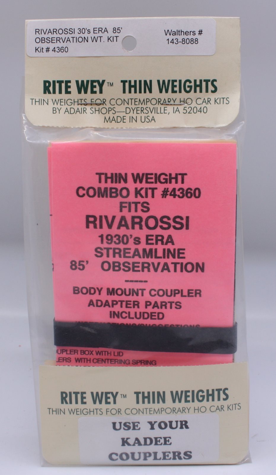 Rite Wey 4360 Rivarossi 30's ERA 85' Observation WT. Kit
