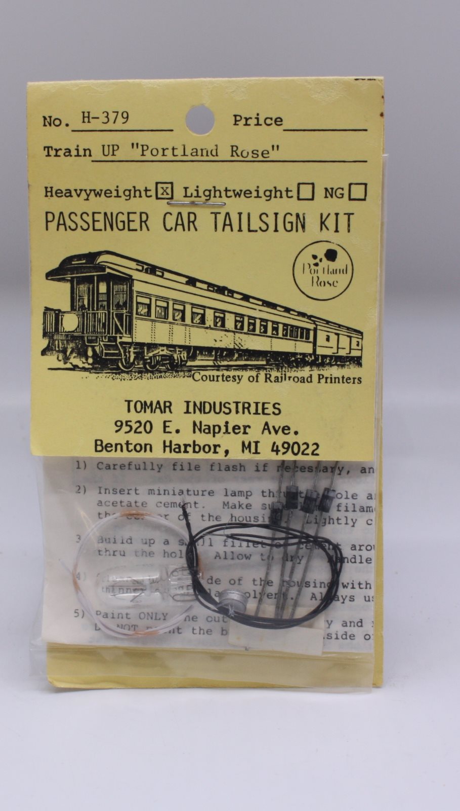 Tomar 379 Tomar Industries Up "Portland Rose