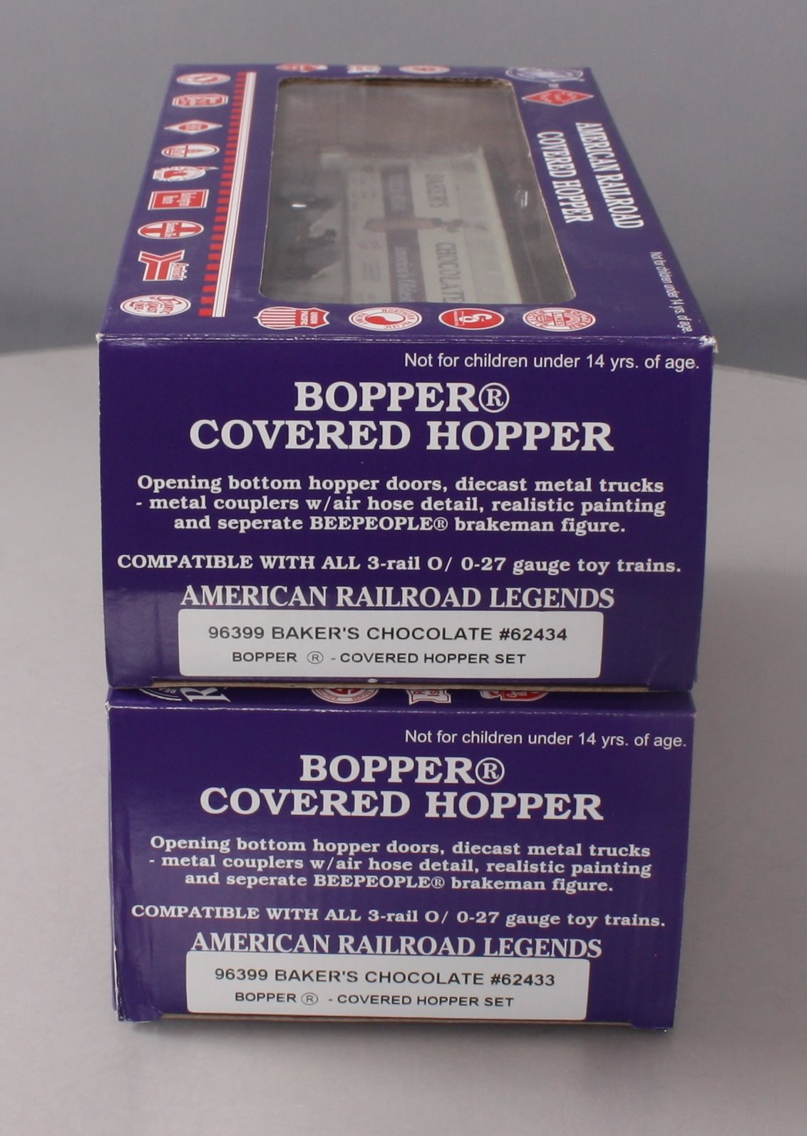 RMT 96399 Baker's Chocolate Covered Hopper Set (#62433 & #62434)