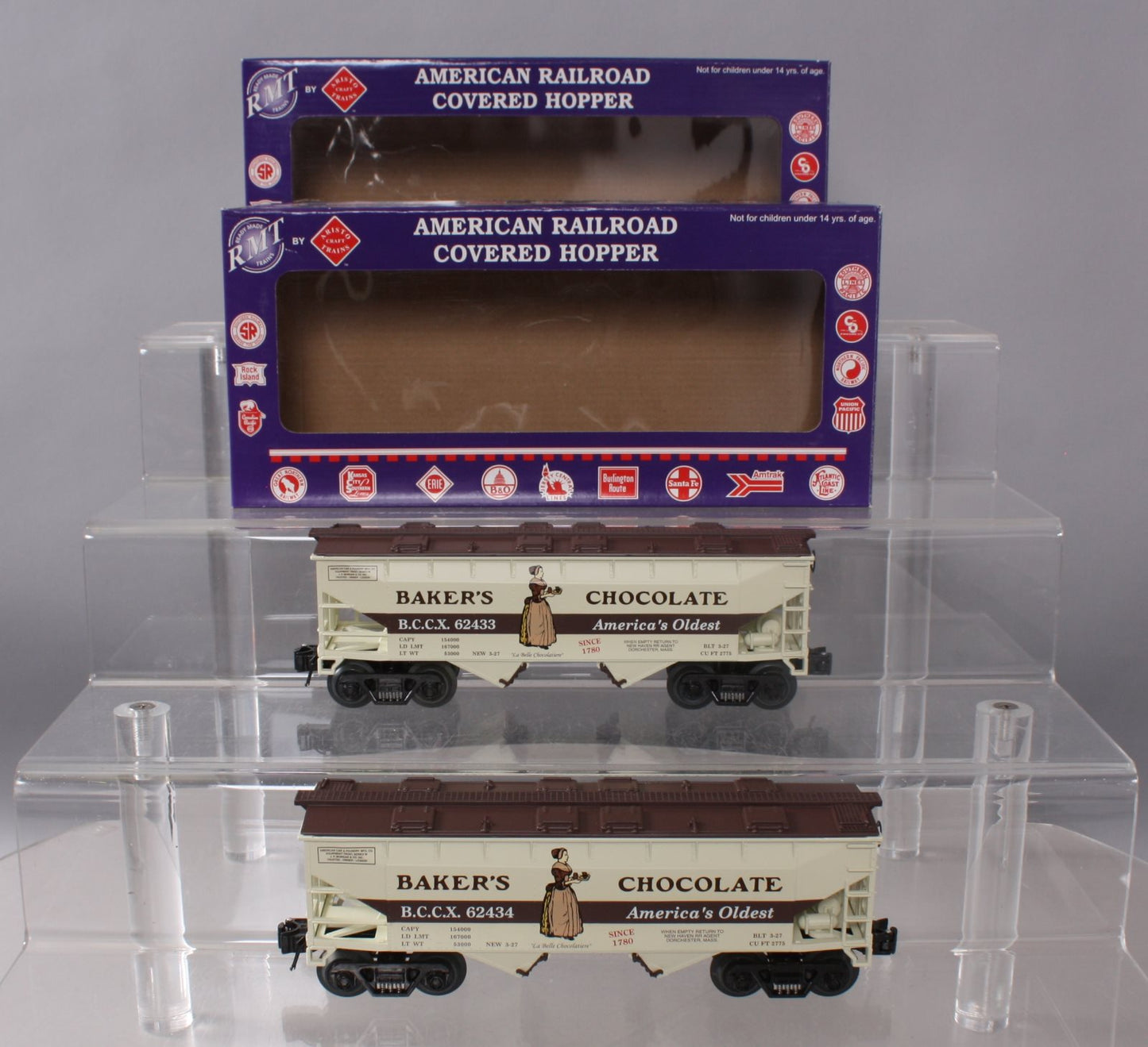 RMT 96399 Baker's Chocolate Covered Hopper Set (#62433 & #62434)