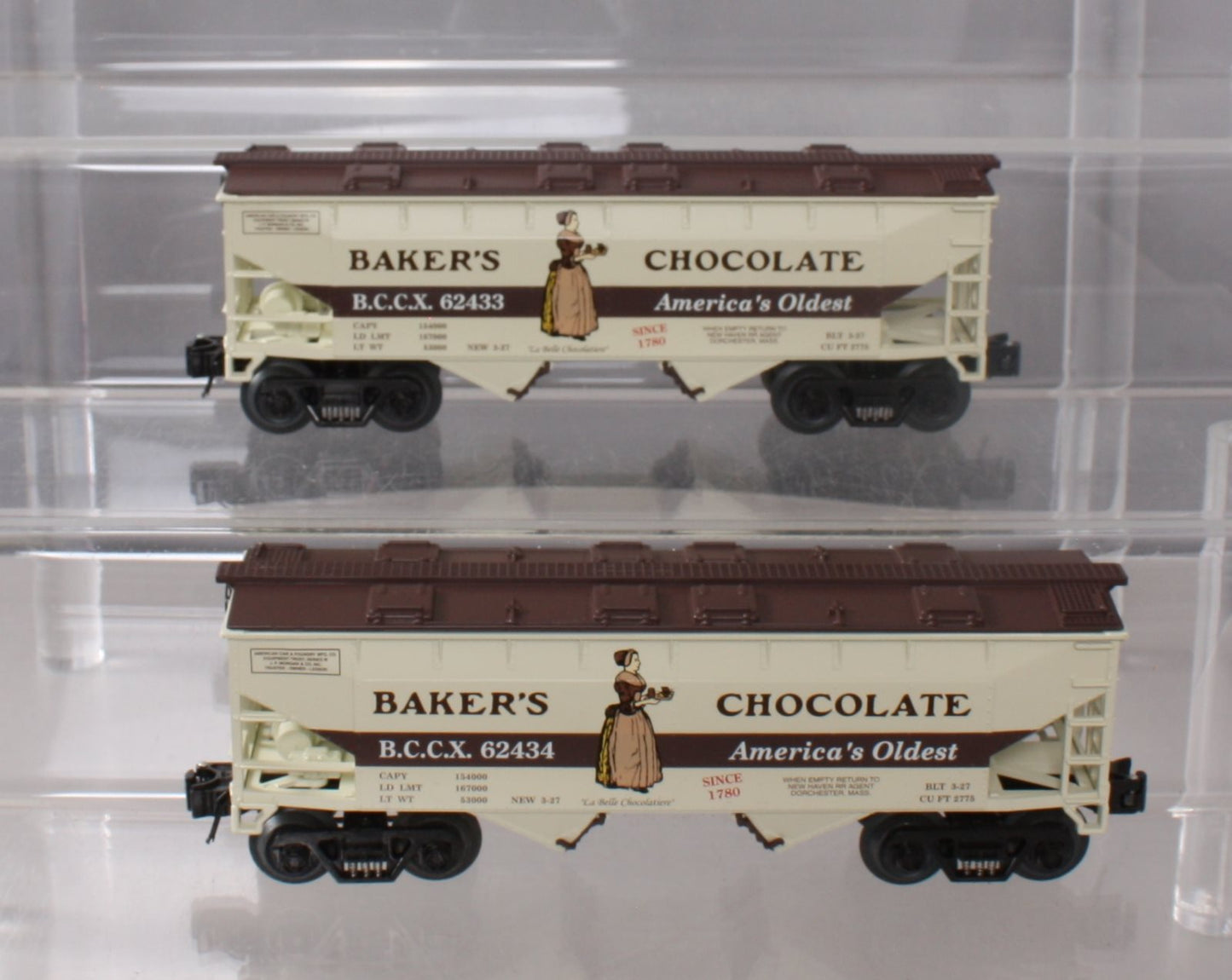 RMT 96399 Baker's Chocolate Covered Hopper Set (#62433 & #62434)