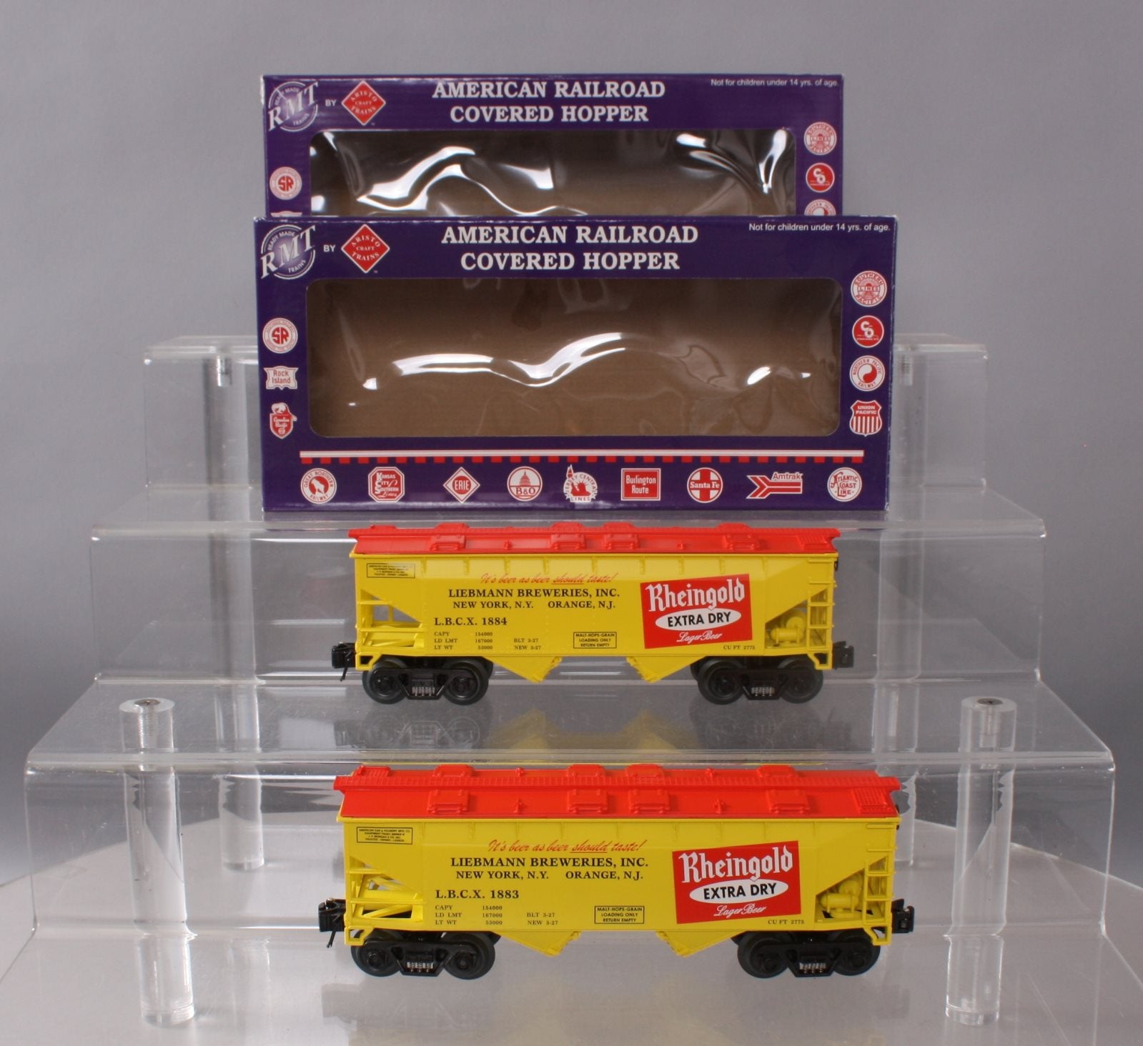 RMT 96395 O Rheingold Beer  2-Bay Covered Hopper (Set of 2)