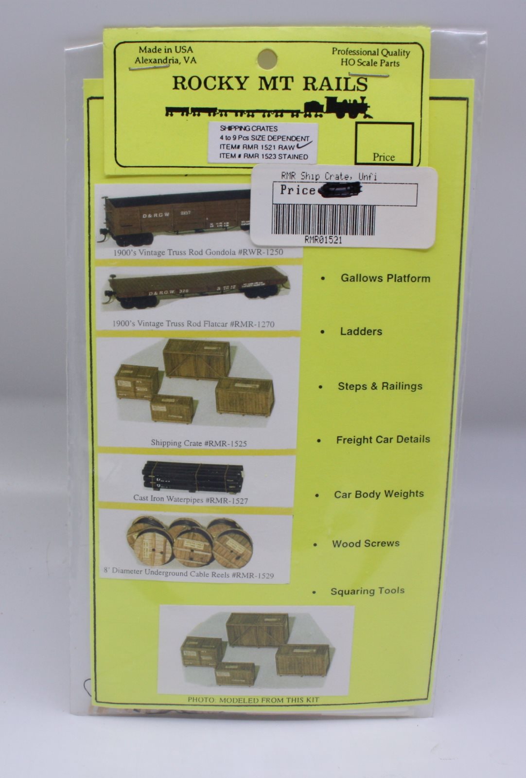 Rocky MT Rails 1521 HO Shipping Crates