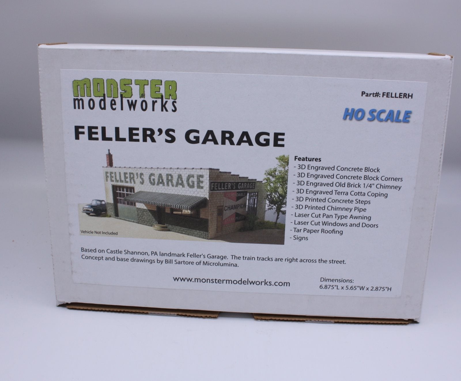 Monster Model Works FELLERH HO Feller's Garage Model Building Kit