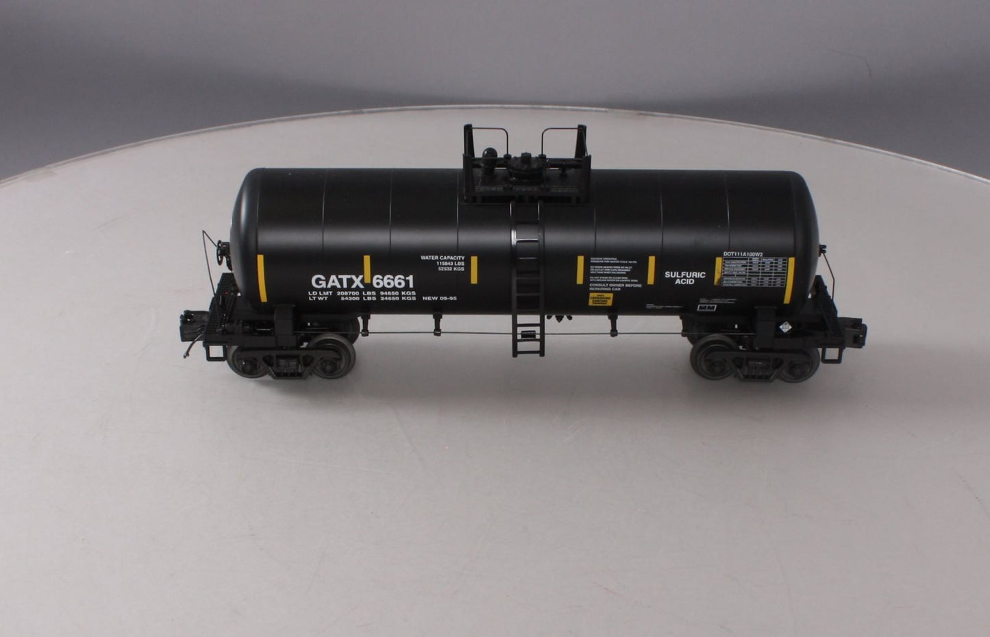 MTH 20-96717 O GATX Tank Car #6661