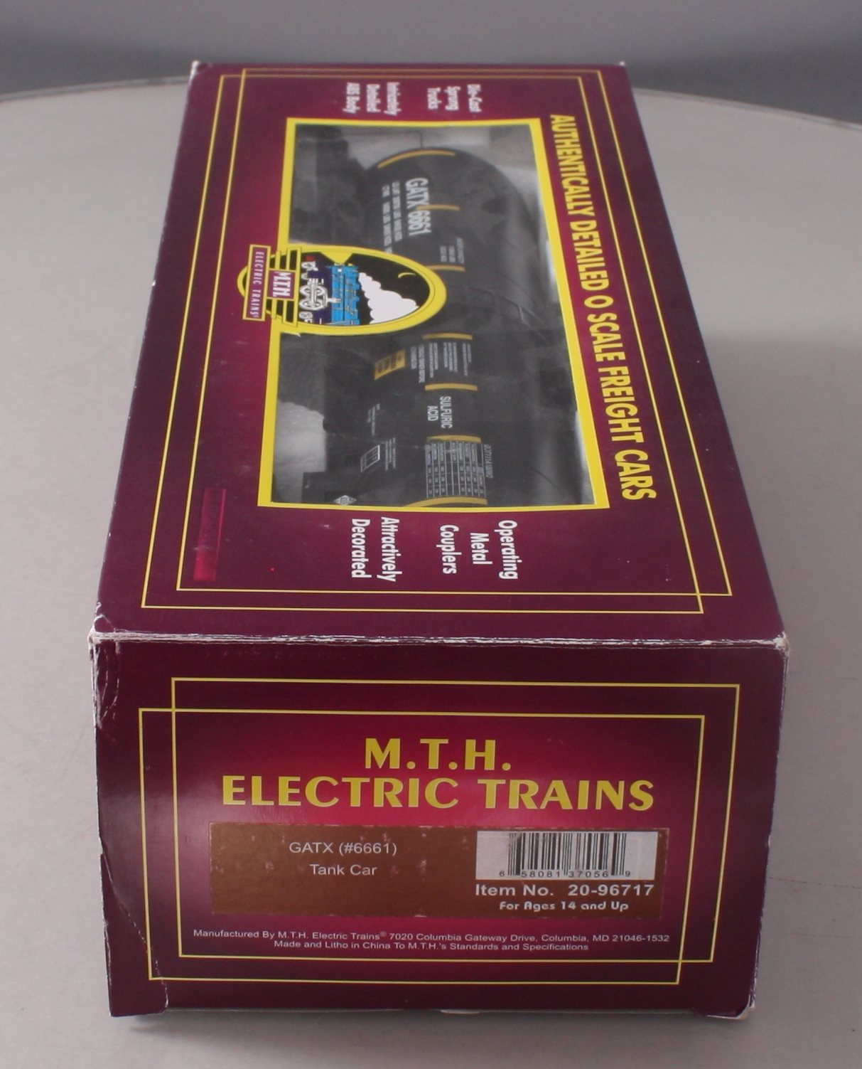 MTH 20-96717 O GATX Tank Car #6661
