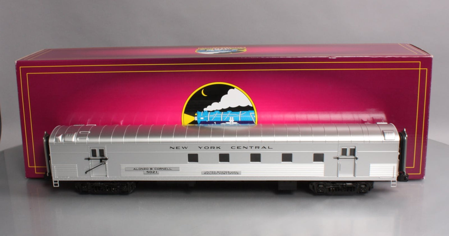 MTH 20-68275 O New York Central 70' Streamlined RPO Passenger Car (Ribbed Sided)