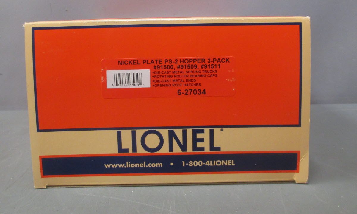 Lionel 6-27034 NKP PS-2 3-Car Hopper Set