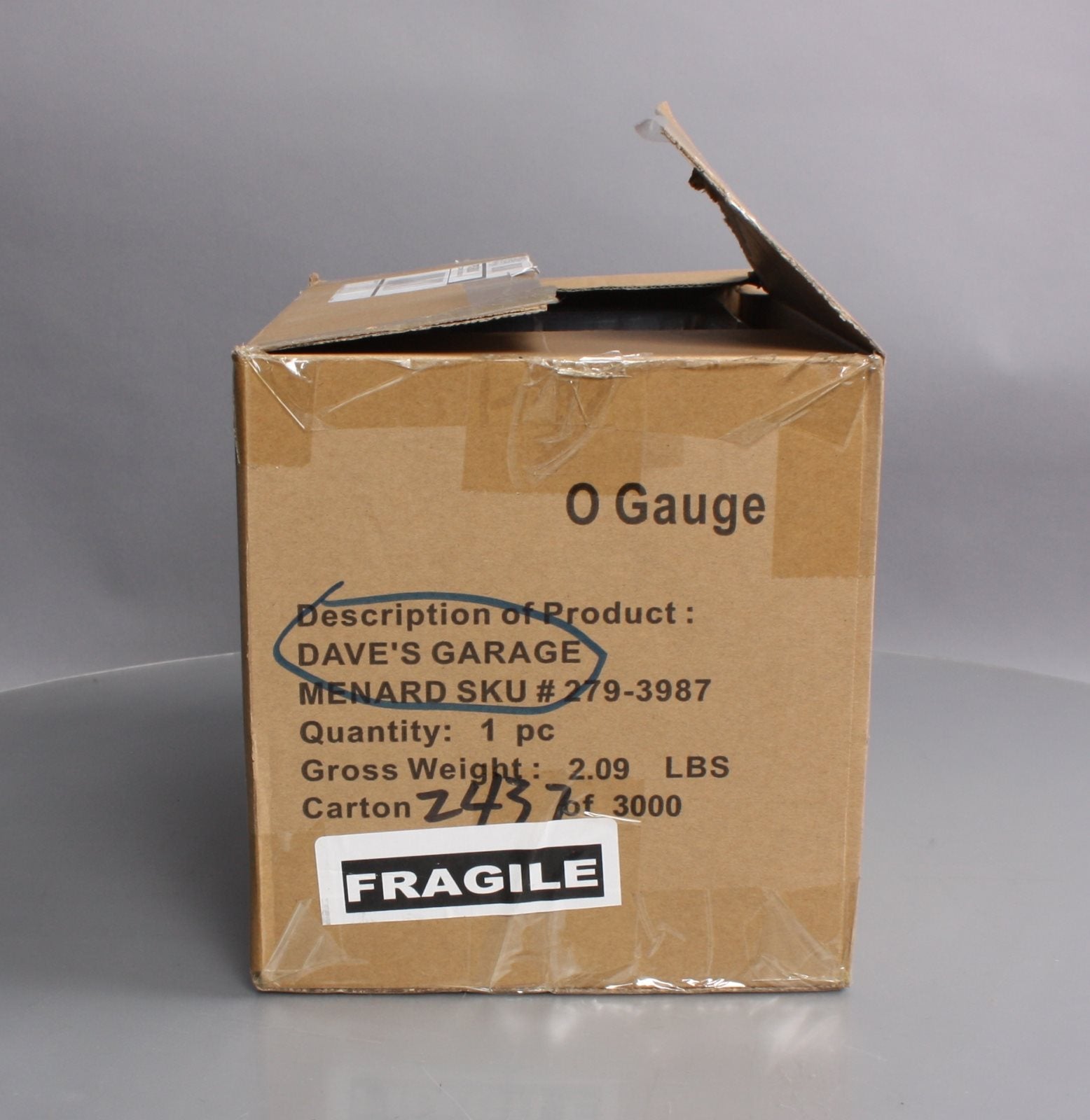 Menards 279-3987 O Assembled Dave's Garage