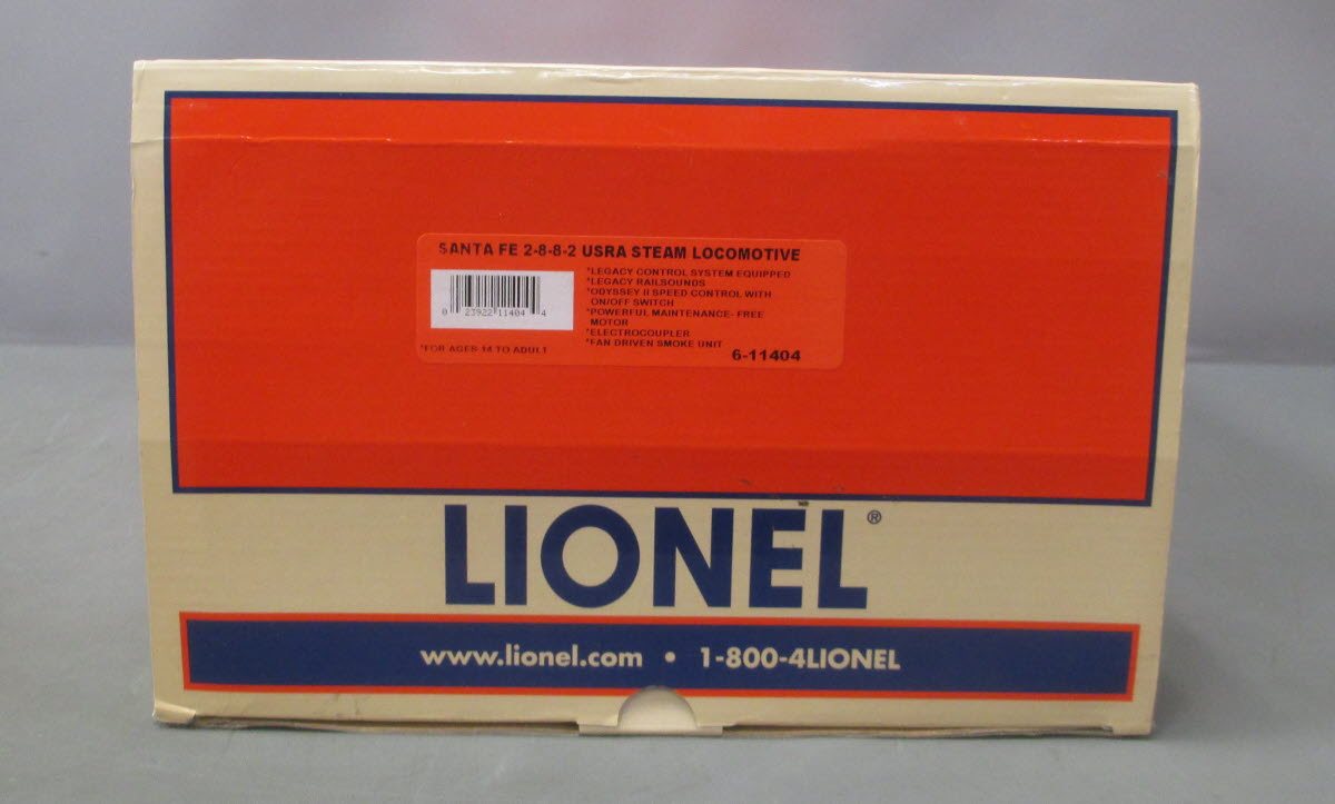 Lionel 6-11404 O Santa Fe LEGACY USRA 2-8-8-2 Y-3 Steam Locomotive #1797