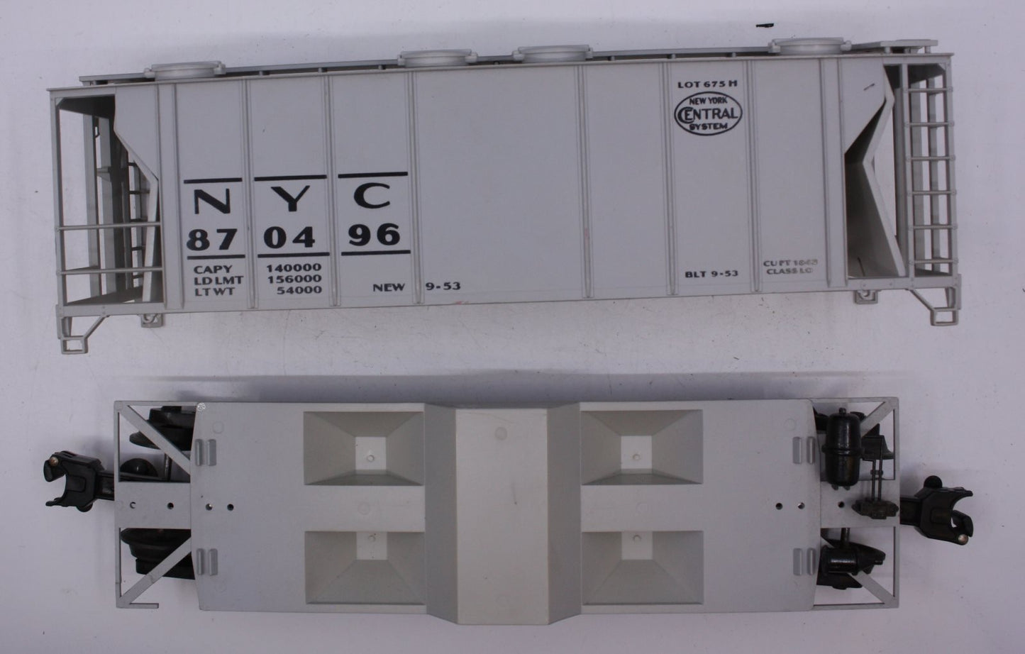 Weaver 3027 O NYC Ultra Line PS2 - 34' Covered Hopper Hi-Rail #3027