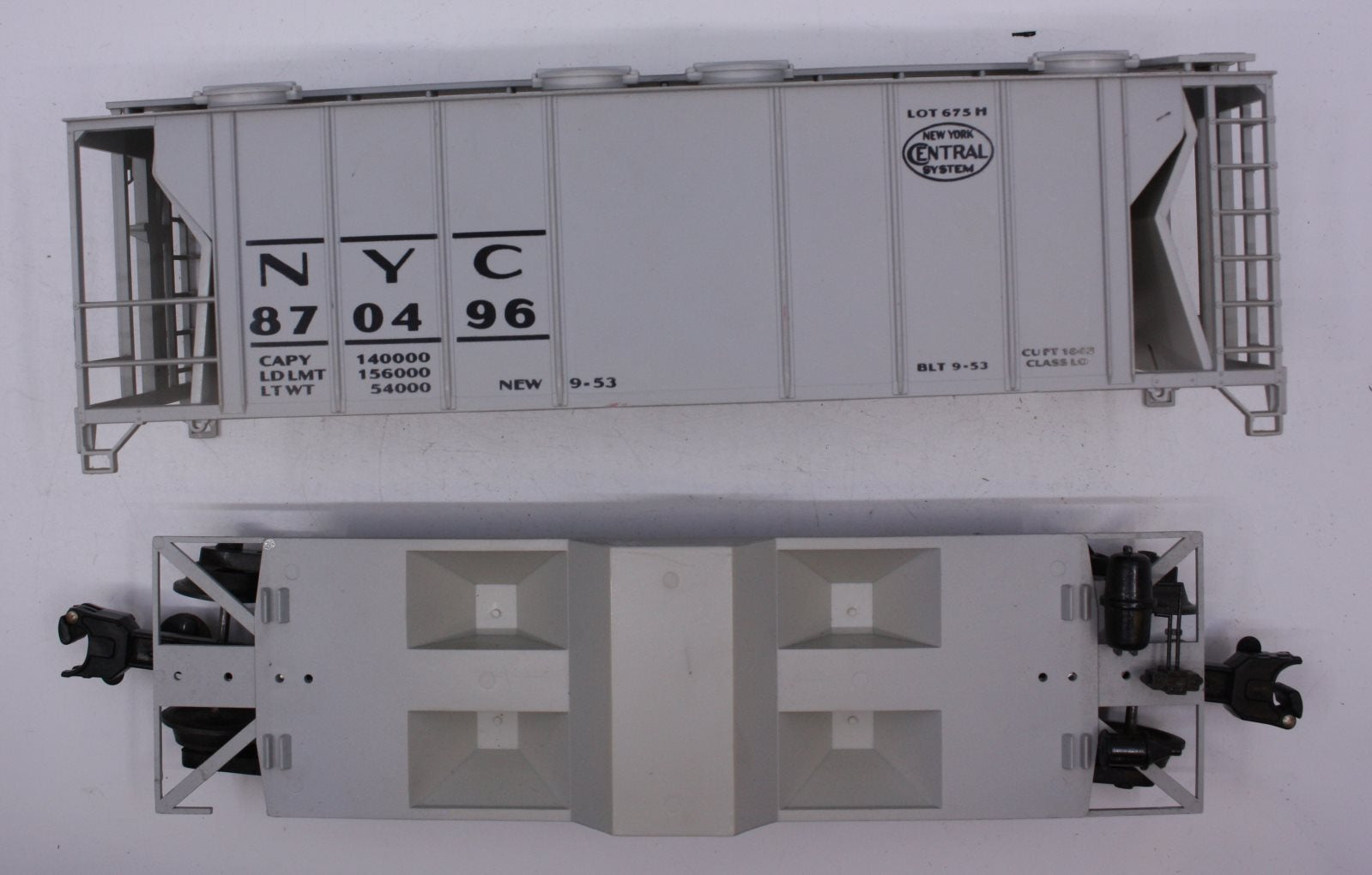 Weaver 3027 O NYC Ultra Line PS2 - 34' Covered Hopper Hi-Rail #3027