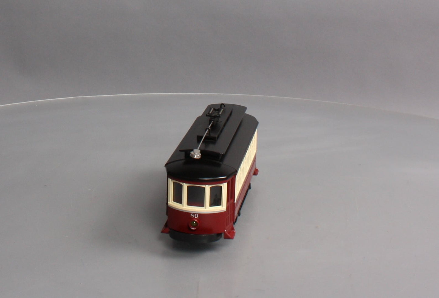 MTH 30-5143 O Gauge Philadelphia Suburban Transit Bump-n-Go Trolley #80