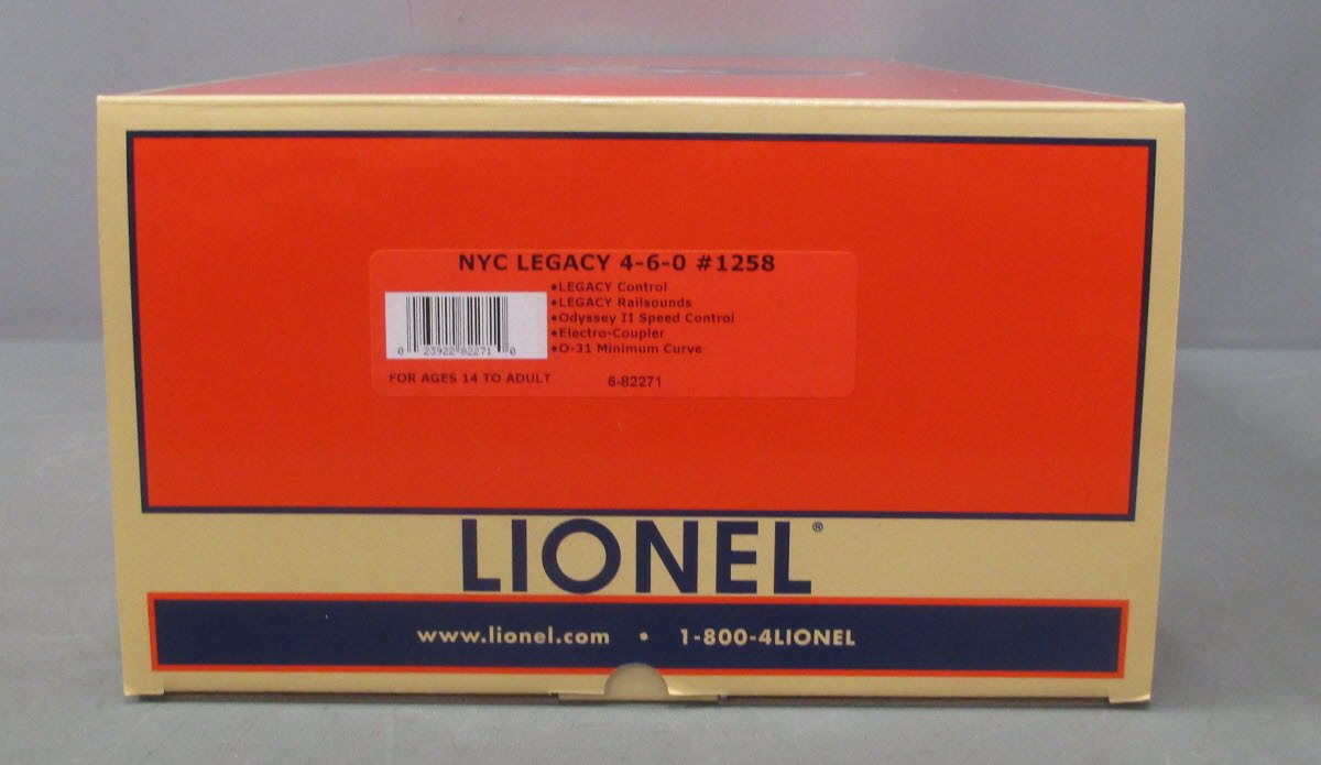 Lionel 6-82271 O Legacy NYC 4-6-0 Steam Locomotive & Tender #1258